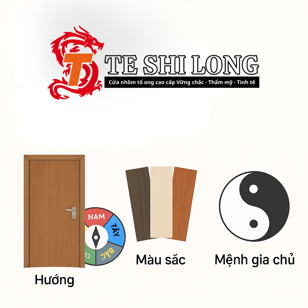 Chọn Cửa Nhôm Tấm Tổ Ong Theo Phong Thủy Hướng, Màu Sắc Và Mệnh Gia Chủ